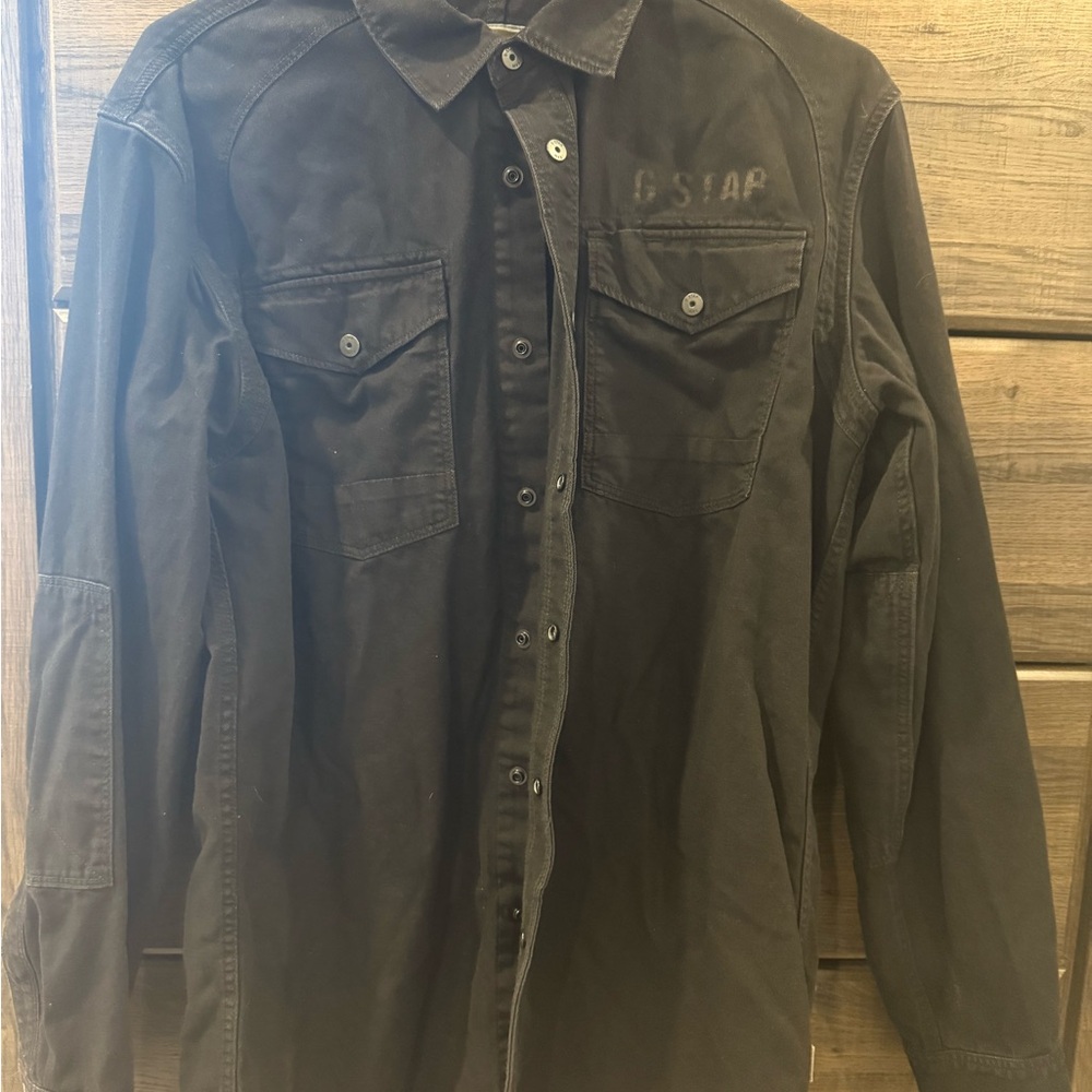 G-Star Men's Dark Gray Shirt Jacket